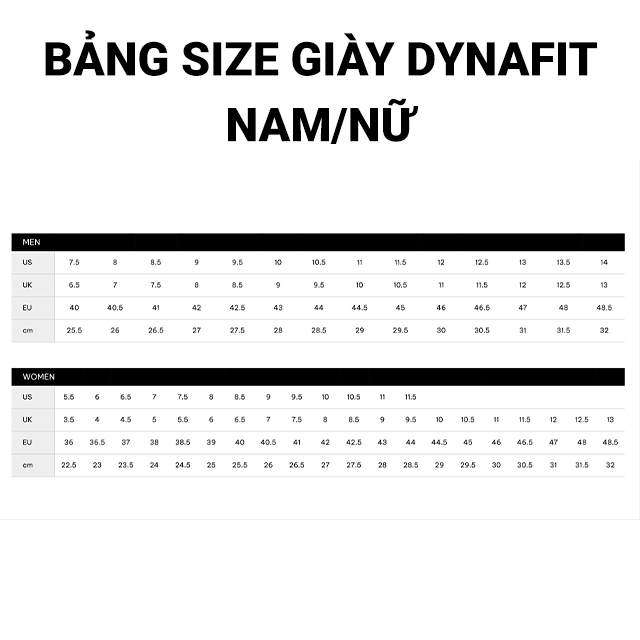 size giày dynafit