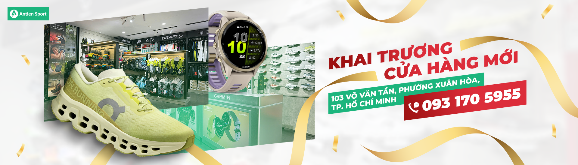 KHAI TRƯƠNG CỬA HÀNG ANTIENSPORT - 103 VÕ VĂN TẦN, XUÂN HÒA, TP.HCM