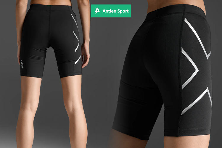2XU Core Compression Shorts hỗ trợ định hình cơ bắp, tăng cường lưu thông máu mạnh mẽ