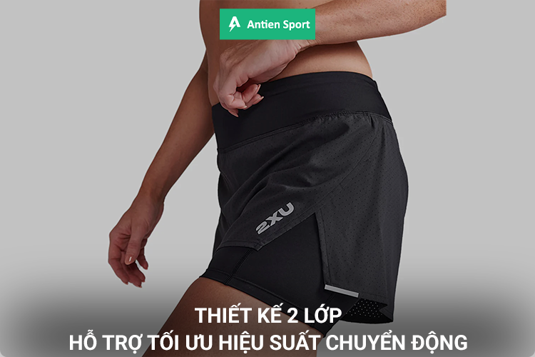 Thiết kế 2 lớp hỗ trợ tối ưu hiệu suất tập luyện