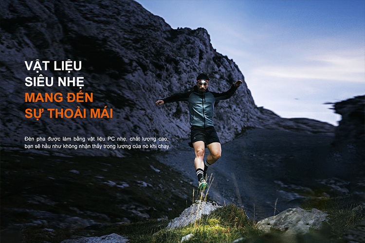 Vật liệu siêu nhẹ cho cảm giác đeo thoải mái mà vẫn đảm bảo sự bền bỉ mạnh mẽ