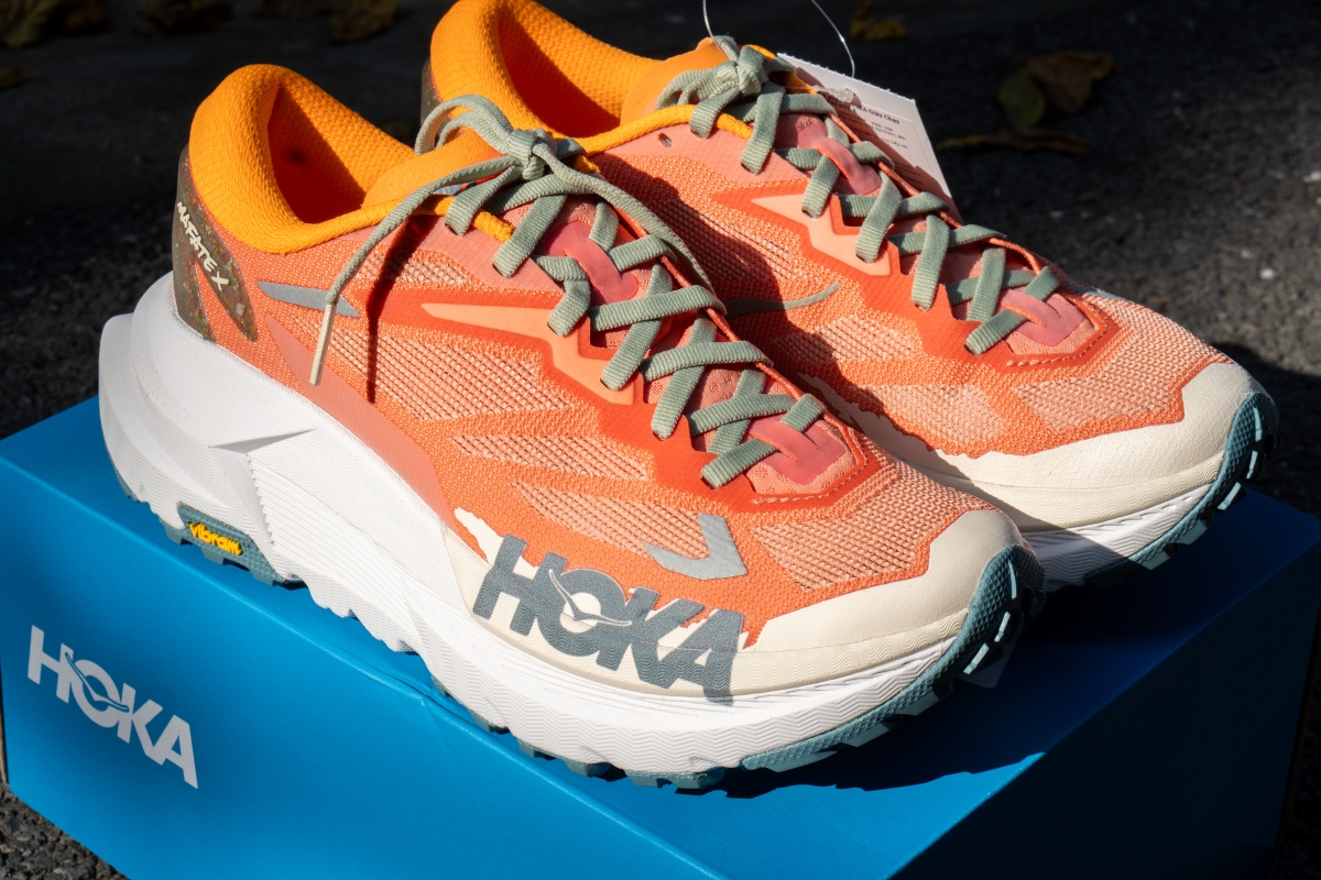 Hoka Mafate X có mũi giày khá rộng