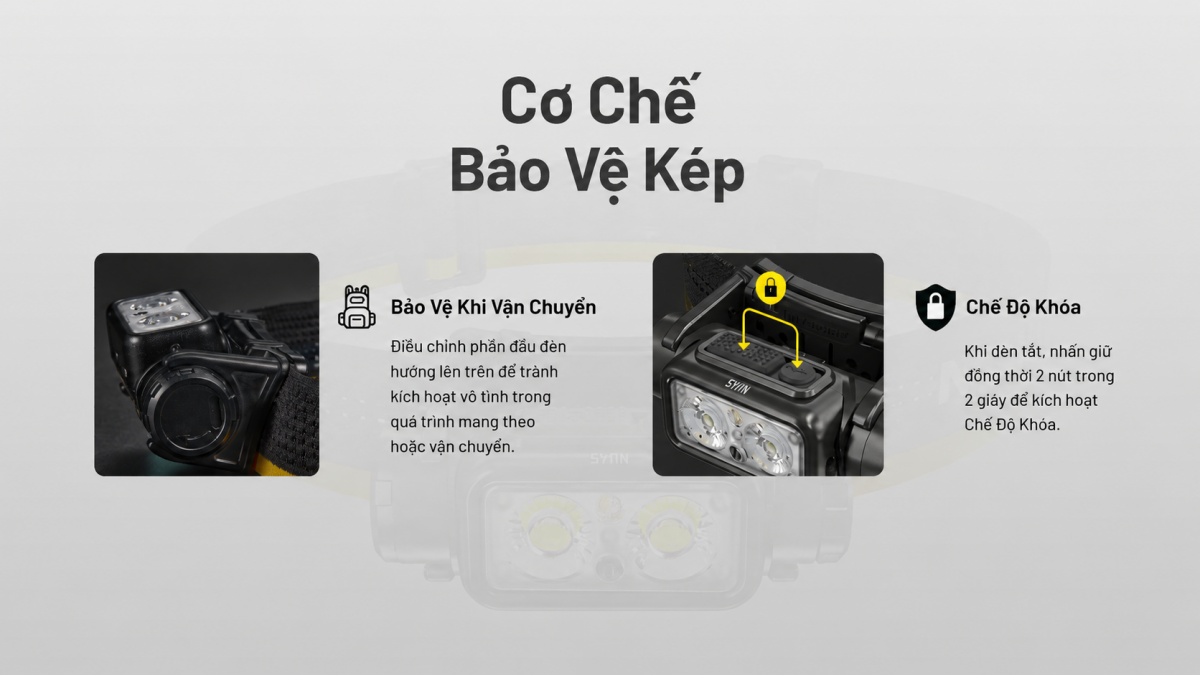 Cách khóa đèn NU45 và NU53
