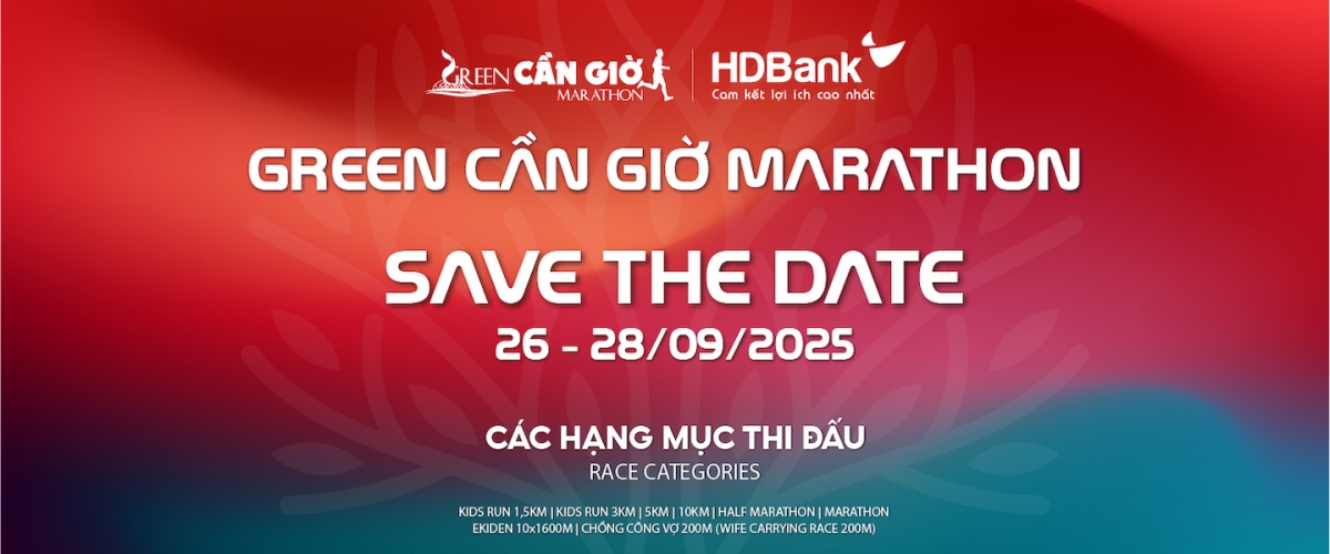 Giải Marathon Cần Giờ Xanh HDBank 2025- 28/09/2025