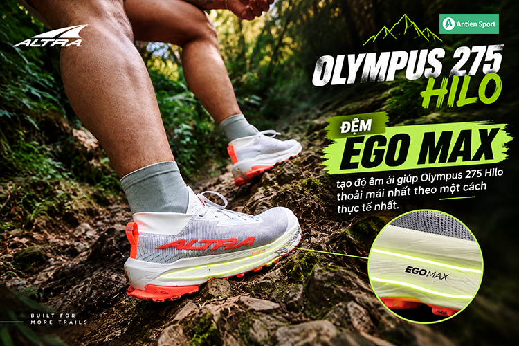 Đệm EGO MAX tạo độ êm ái giúp Olympus 275 Hilo thoải mái nhất theo một cách thực tế nhất