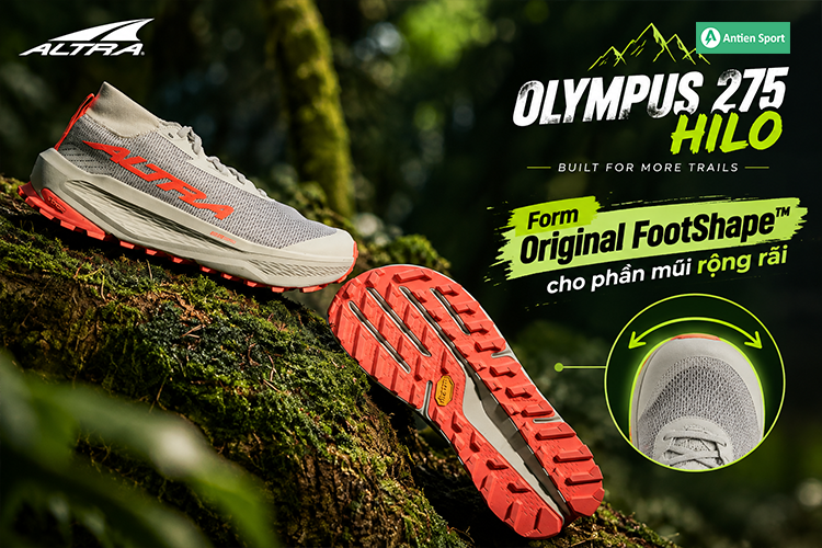Original FootShape™ cho phần mũi rộng rãi, giúp ngón chân xòe tự nhiên khi chạy