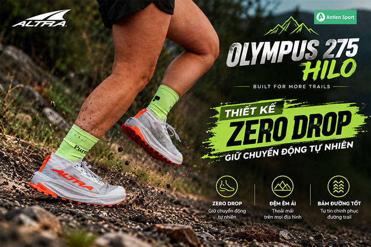 Thiết kế zero drop giữ chuyển động tự nhiên