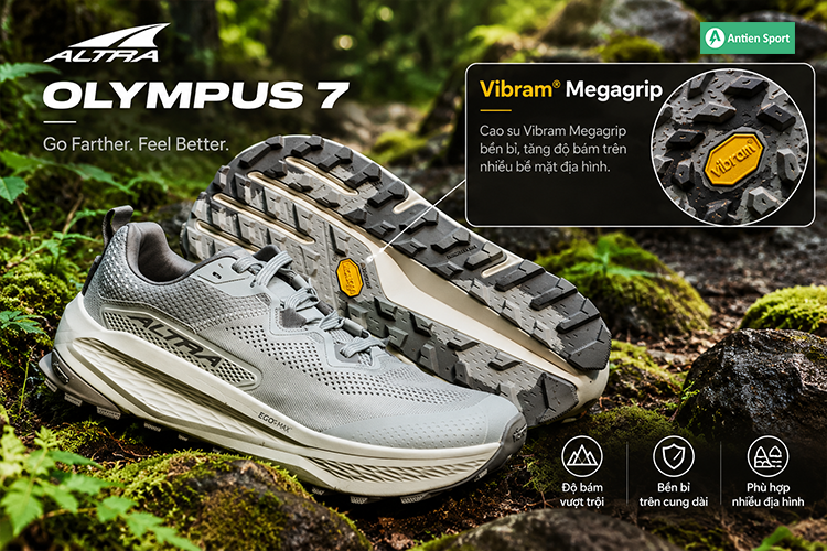 Lớp phủ cao su Vibram® Megagrip cung cấp khả năng chống mài mòn tốt