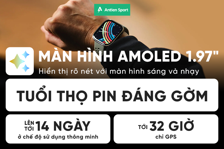 Đông hồ thông minh Amazfit Bip 6 hiển thị sắc nét