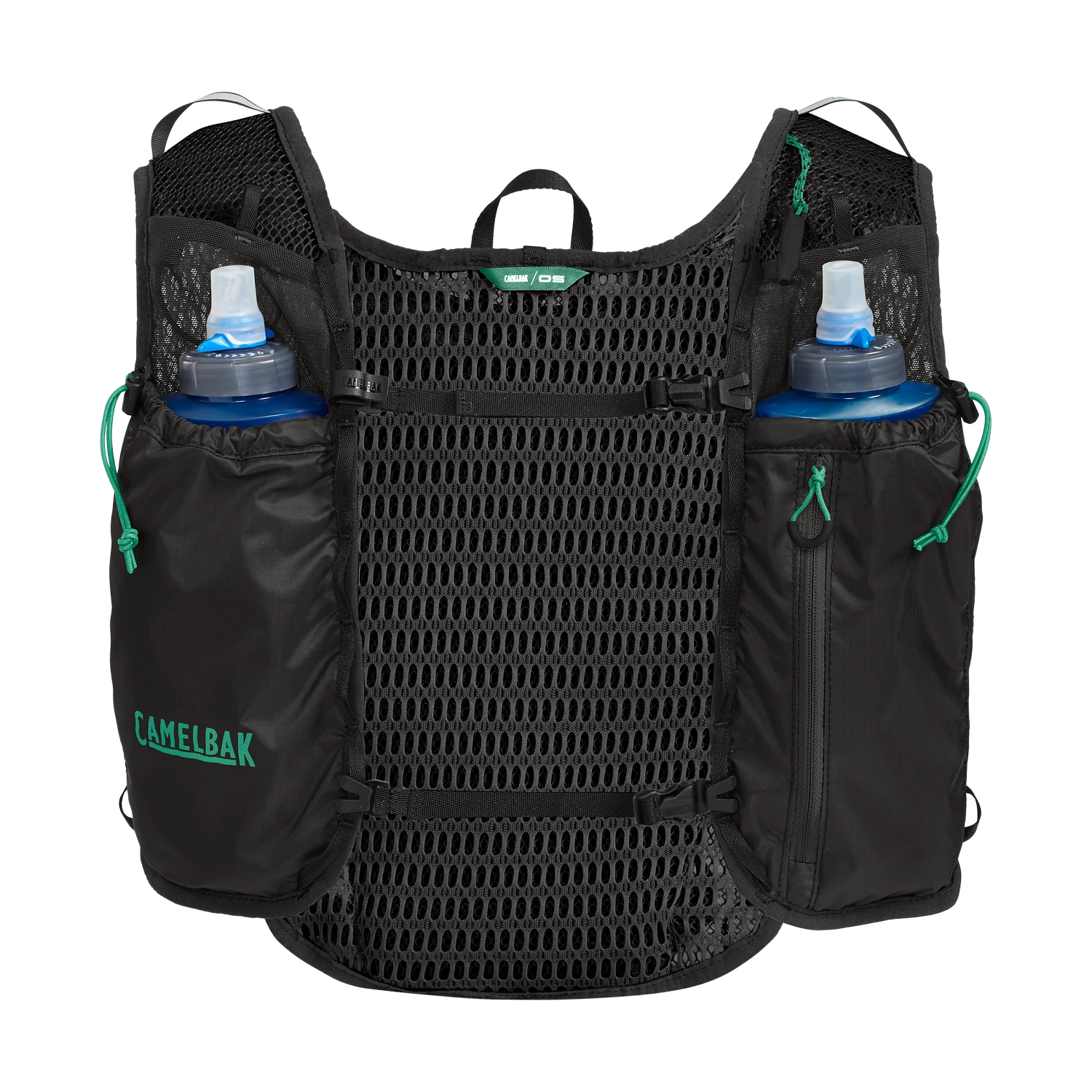 Vest chạy trail Camelbak đã được tích hợp sẵn 2 bình nước mềm 500ml