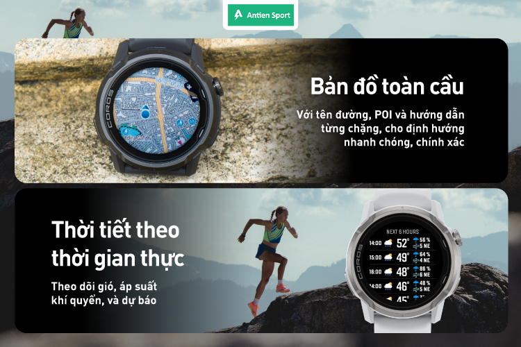 Coros Apex 4 định vị chính xác