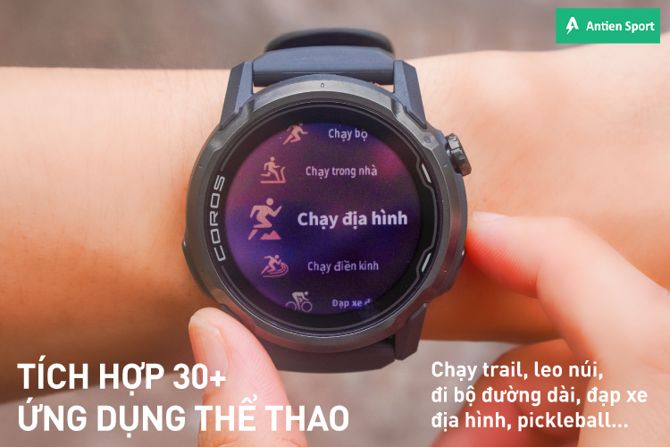Hỗ trợ hơn 30 bộ môn thể thao, để bạn thoả sức chiến mọi địa hình