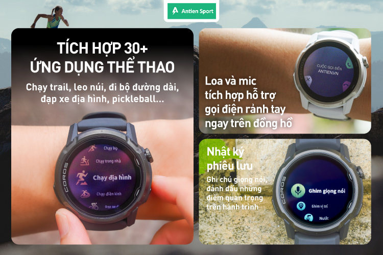 Coros Apex 4 tích hợp thông minh