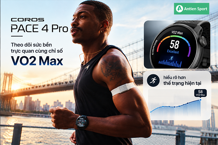 Theo dõi sức bền trực quan cùng chỉ số VO2 Max