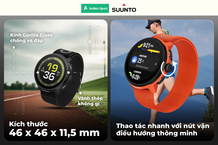 Đồng hồ Suunto thiết kế bền bỉ