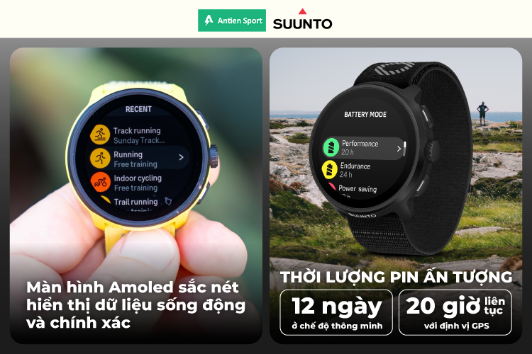 Đồng hồ thể thao Suunto Run hoạt động bền bỉ