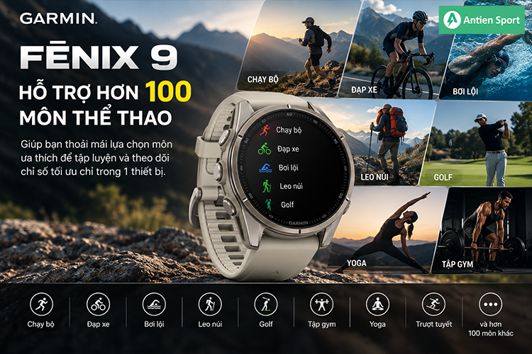 Hỗ trợ đa dạng môn thể thao