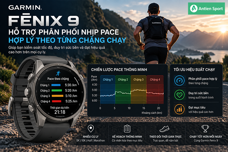 Hỗ trợ phân phối nhịp pace hợp lý theo từng chặng chạy