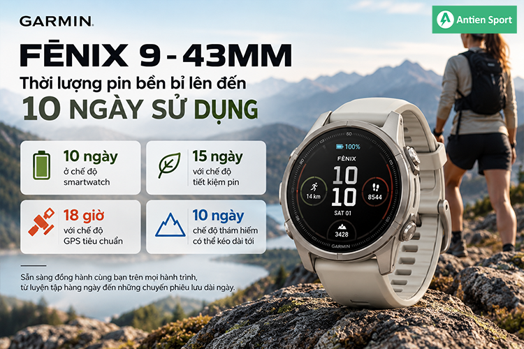 Thời lượng pin bền bỉ cho mọi hành trình dài hơi