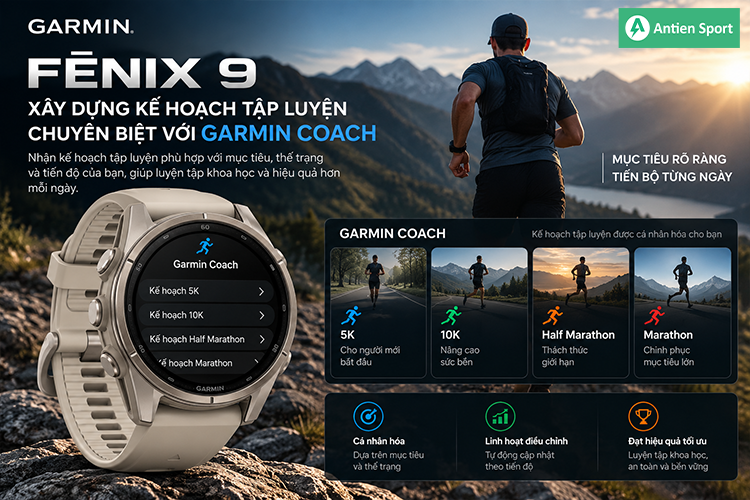 Xây dựng kế hoạch tập luyện chuyên biệt với Garmin Coach