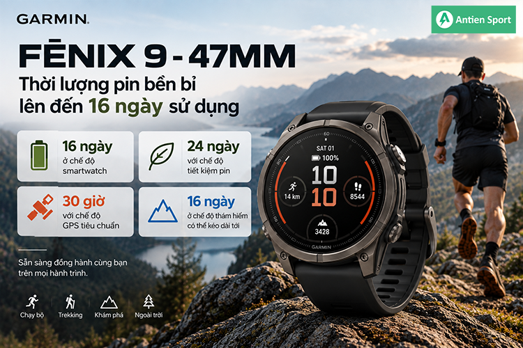 Thời lượng pin bền bỉ cho mọi hành trình dài