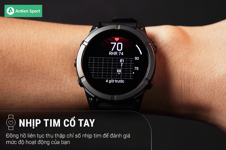 Đồng hồ liên tục ghi nhận nhịp tim của bạn với độ chính xác cao