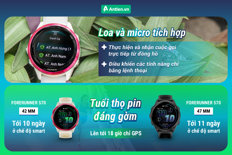 Đủ sức chinh phục mọi môn thể thao với thời lượng pin khủng