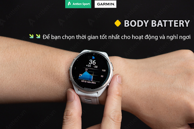 Body Battery giúp bạn tìm thời gian hoạt động và nghỉ ngơi tốt nhất 
