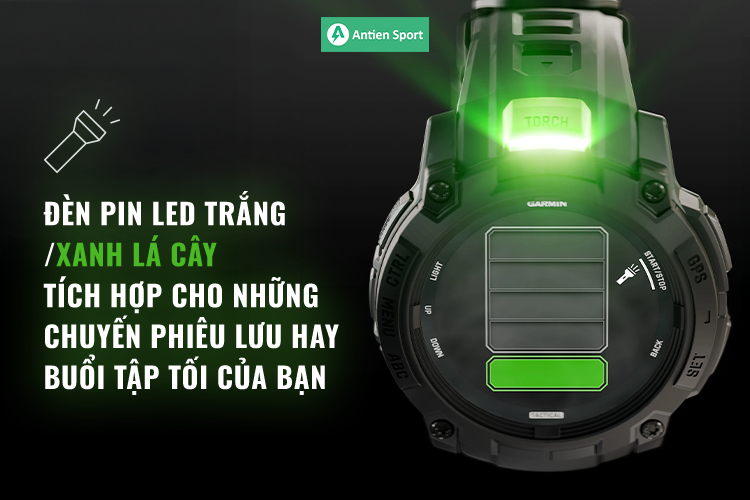 Đèn pin LED siêu sáng hỗ trợ các hoạt động huấn luyện về đêm, tìm đồ vật...