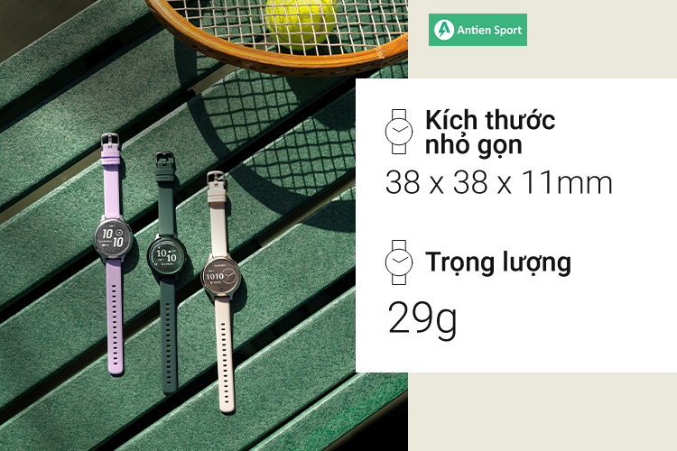 Lily 2 Active nổi bật với thiết kế thời thượng và sành điệu, vỏ bằng kim loại bền bỉ