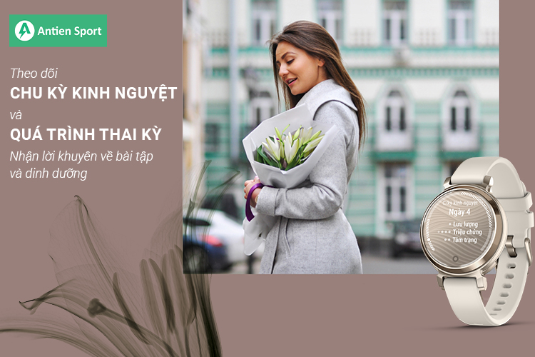 Đồng hồ sở hữu tính năng thông minh chuyên biệt, theo dõi thai kỳ và chu kỳ "đèn đỏ" cho phái nữ