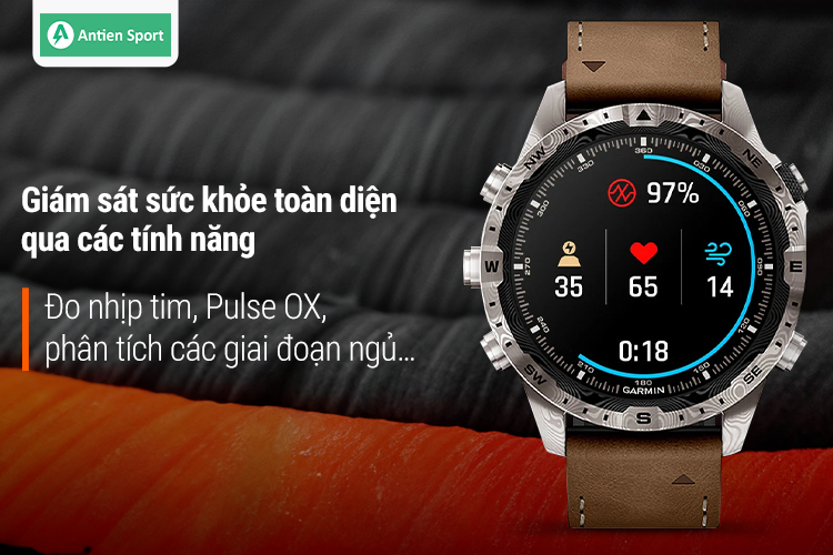 MARQ Adventurer (Gen 2) Damascus giám sát sức khoẻ toàn diện 24/7