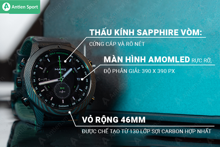 Marq Golfer 2 Carbon sở hữu thiết kế sang trọng cao cấp với sợ Carbon hợp nhất