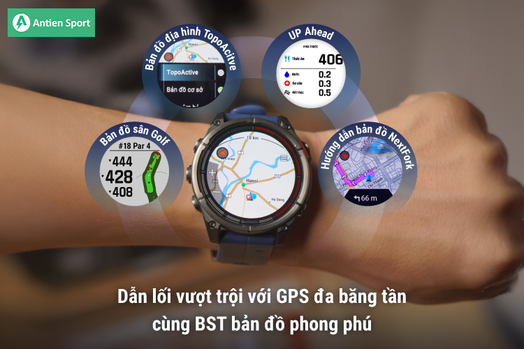  Chinh phục thử thách một cách tự tin và thuận lợi với hệ thống bản đồ tiên tiến cùng GPS đa băng tần