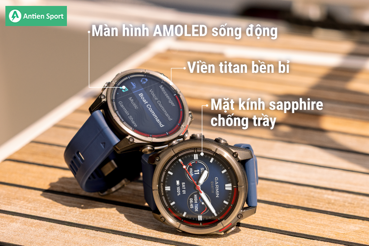 Quatix 8 nổi bật với thiết kế bắt mắt, chất liệu hoàn thiện cao cấp