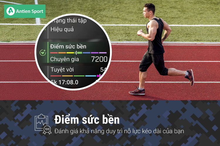 Điểm sức bền giúp bạn theo dõi mức năng lượng còn lại khi tập luyện