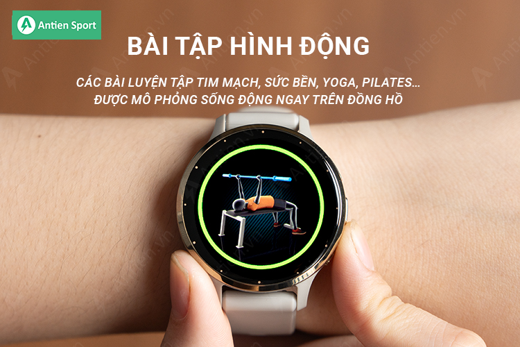 Các bài tập được mô phỏng sinh động đê rngười dùng dễ dàng tập theo mọi lúc mọi nơi