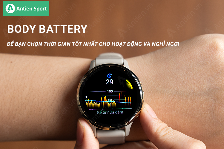 Body Battery giúp bạn tìm thời gian hoạt động và nghỉ ngơi tốt nhất 