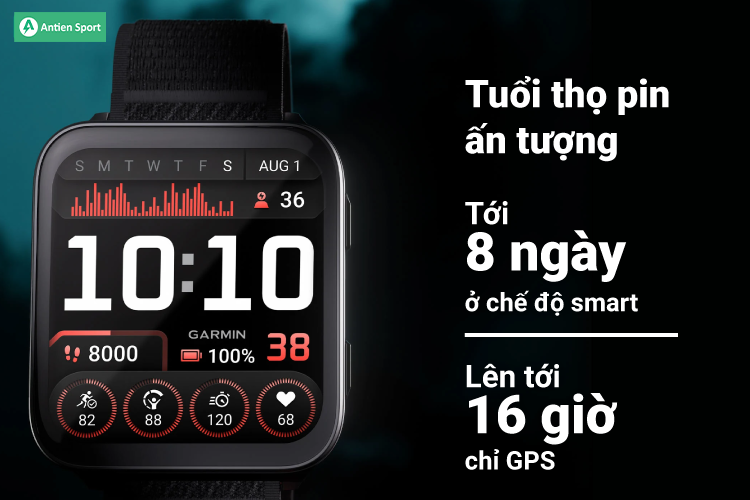 Pin 8 ngày ở chế độ thông minh giúp bạn di chuyển không gián đoạn
