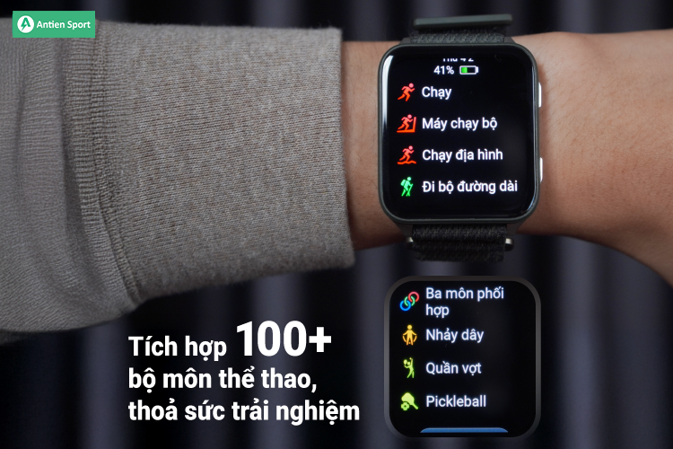 Vận động không giới hạn với 100+ ứng dụng thể thao tích hợp sẵn