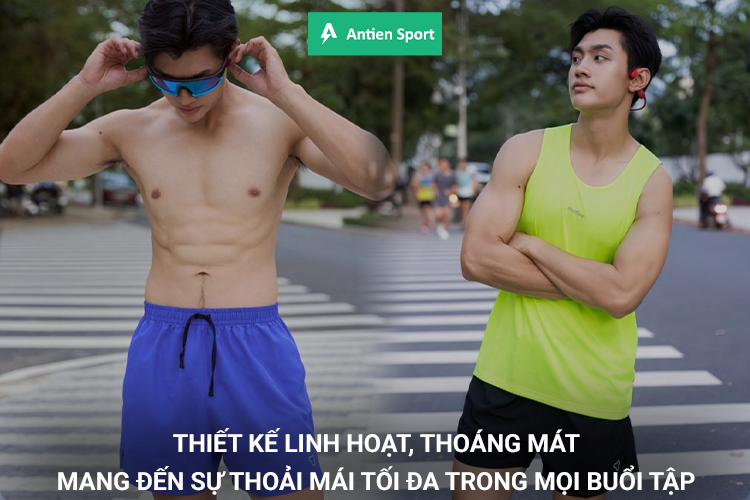 Thiết kế linh hoạt, thoáng mát, thoải mái trong mọi buổi tập