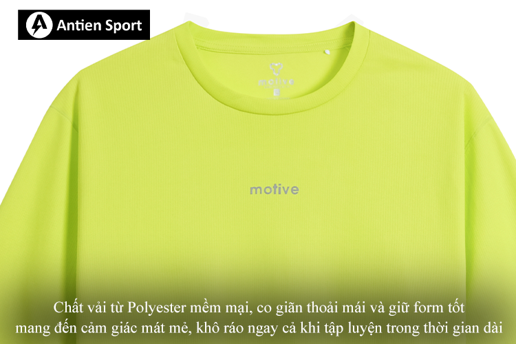 Chất vải Polyester mềm mại, thoáng mát tạo độ thoải mái khi mặc