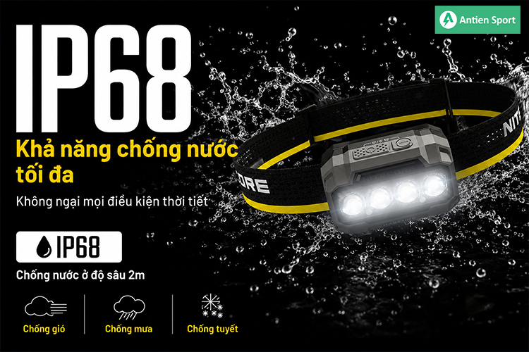 Chống nước tối đa, giữ bạn luôn sẵn sàng trong mọi điều kiện
