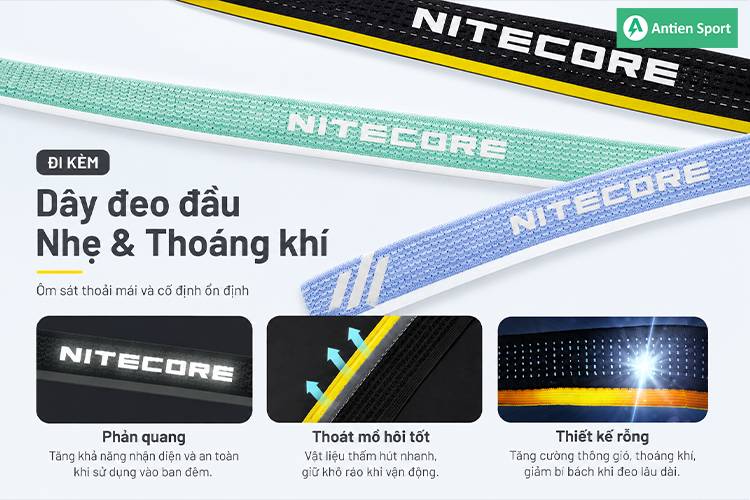 Hệ thống dây đeo đầu thoải mái xuyên suốt chặng đường