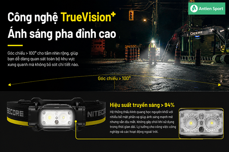 Góc chiếu siêu rộng cho khả năng quan sát địa hình tốt