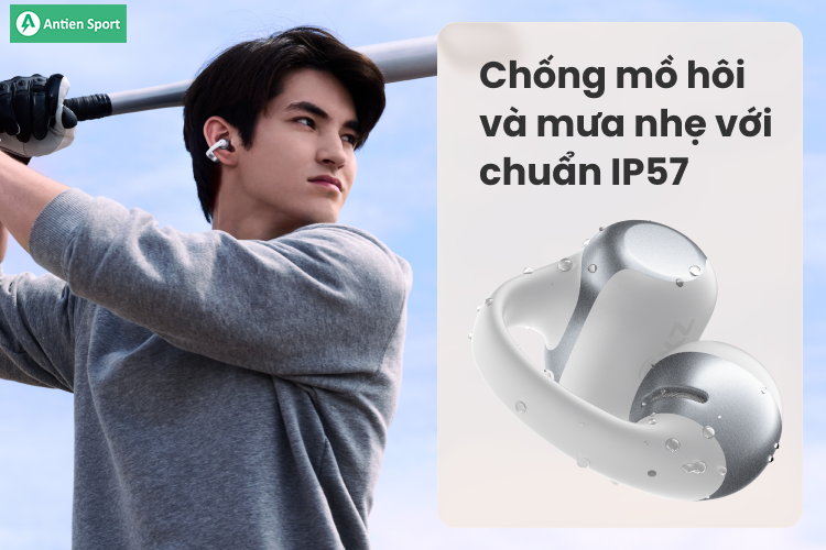 Thoả sức tập luyện, di chuyển mà không sợ mồ hôi hay những cơn mưa nhỏ bất chợt