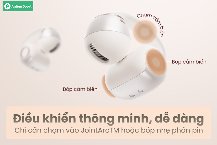 Điều khiển thông minh với thao tác chạm và bóp nhẹ
