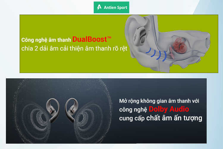 Công nghệ âm thanh trên Shokz OpenFit 2+