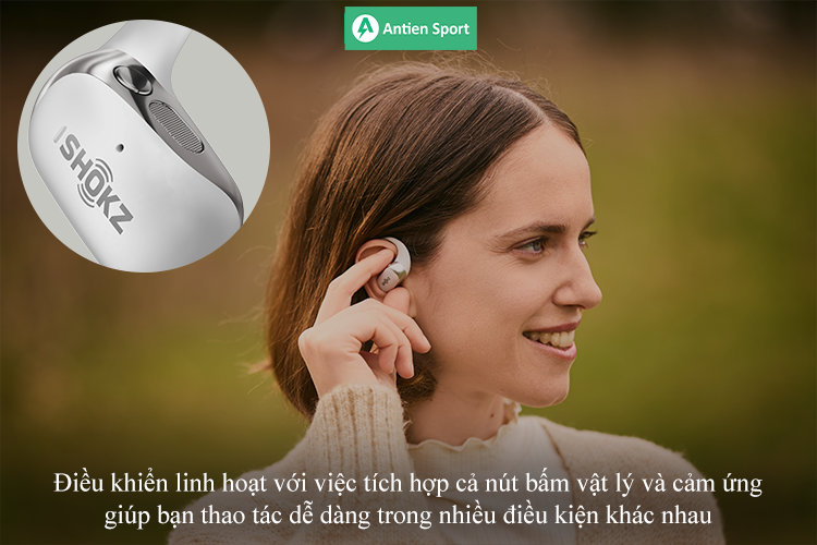 Điều khiển linh hoạt kết hợp giữa cảm ứng và nút bấm vật lý