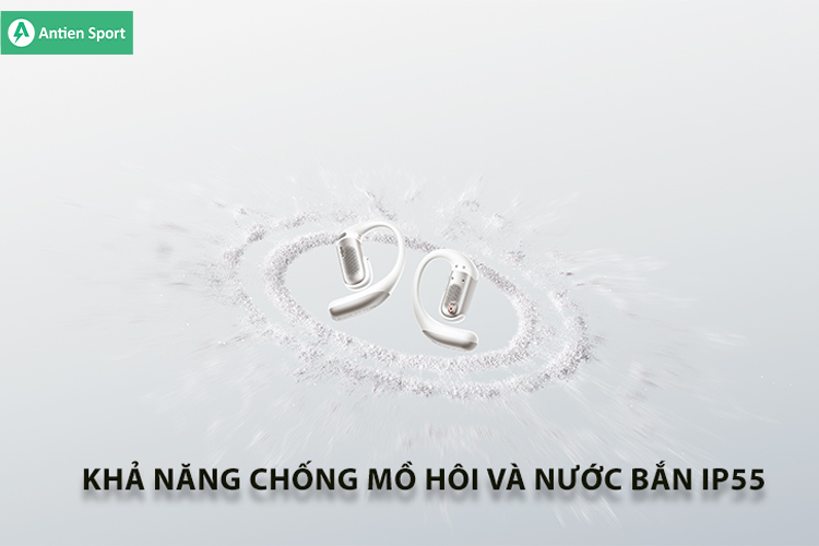 Thoải mái đồng hành trong mồ hôi, mưa nhẹ nhờ đáp ứng chuẩn IP55